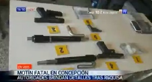Hallan varias armas en requisa en cárcel de Concepción - Paraguaype.com