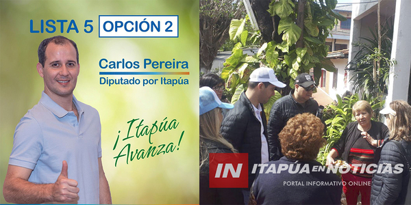 INTENSO RECORRIDO DE CARLOS PEREIRA, PRECANDIDATO A DIPUTADO