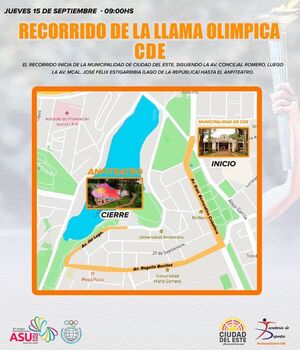 Antorcha Olímpica ODESUR recorrerá principales avenidas de CDE - Noticde.com