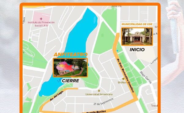 Así será el recorrido de la antorcha ODESUR por CDE