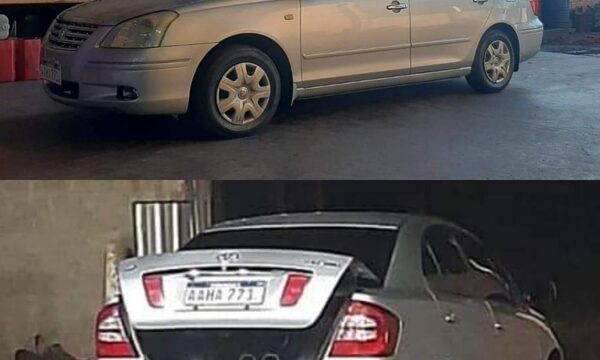 Hurtan vehículo frente al club Minga Guazú