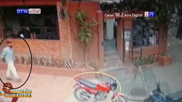 Agilidad delincuencial: Ladrón se lleva una moto en menos de 5 segundos | Noticias Paraguay
