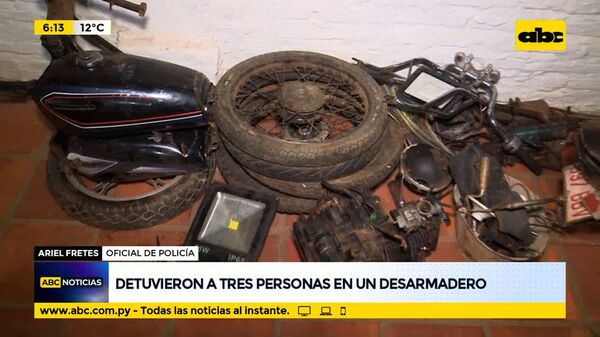Detuvieron a tres personas en un desarmadero - ABC Noticias - ABC Color