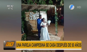 ¡Emocionante! Pareja se casó después de 50 años | Telefuturo