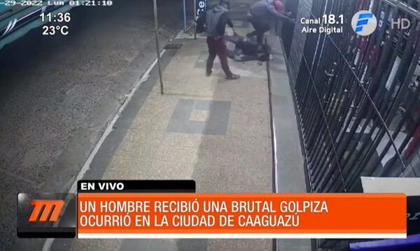 Hombre recibió brutal golpiza en Caaguazú | Telefuturo