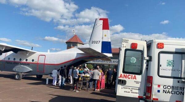 Menores accidentados en Ayolas, llegaron vía aérea entubados al hospital del trauma – Prensa 5