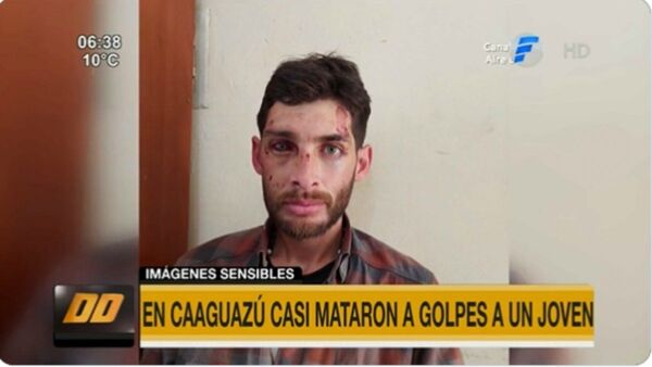 Tres hombres emboscaron a un joven y casi lo matan a patadas