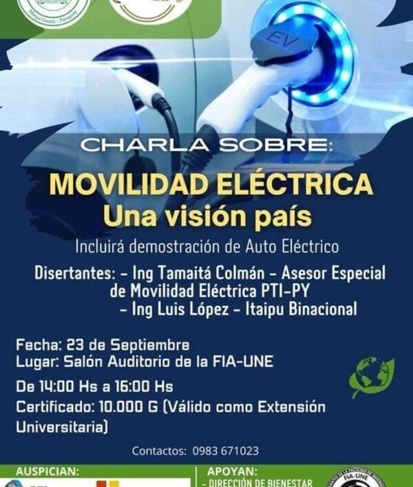 Invitan a la Charla sobre «Movilidad Eléctrica: Una visión país»