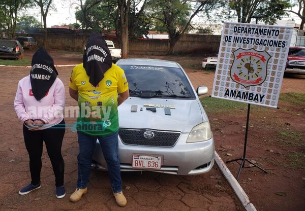 Policía detuvo a pareja que robó 30 mil dólares y G. 25 millones a empresaria Pedrojuanina