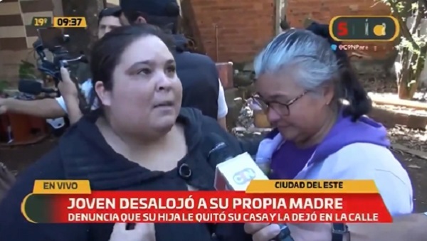 Madre fue desalojada por su propia hija, denuncian en el este