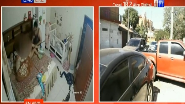 Detienen a hombre que golpeó a su pareja frente a su bebé | Noticias Paraguay