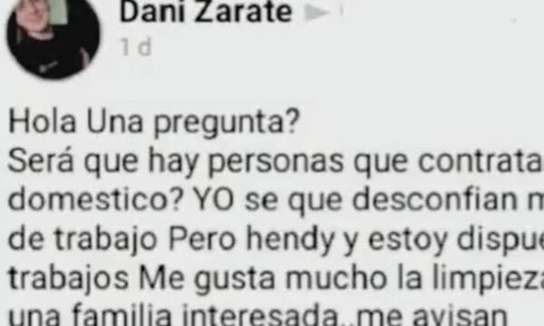 Se ofrece como doméstico por no encontrar trabajo - C9N