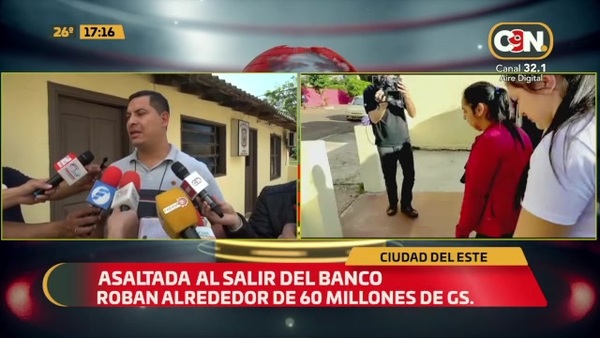 Asaltada al salir del banco - C9N