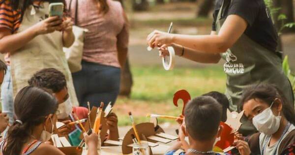 La Nación / Sábado de arte en el parque Caballero