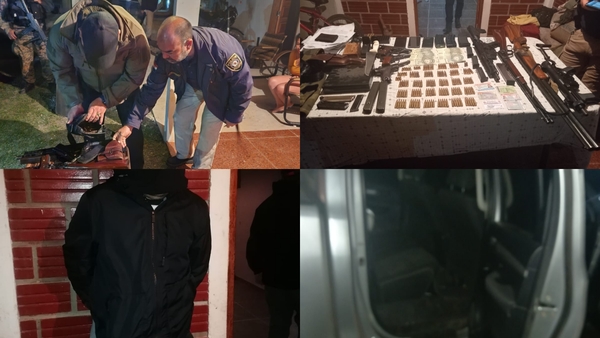 Caso Pirapó:  Policía detuvo a un hombre e incauta vehículos, fusil, cartuchos y otros.