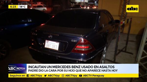 Incautan un mercedes benz usado en asaltos - ABC Noticias - ABC Color