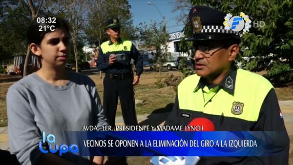 Vecinos se oponen a eliminar giro a la izquierda en Primer Presidente