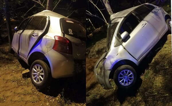 Conductor resulta herido tras chocar contra un árbol en Coronel Oviedo - Noticiero Paraguay