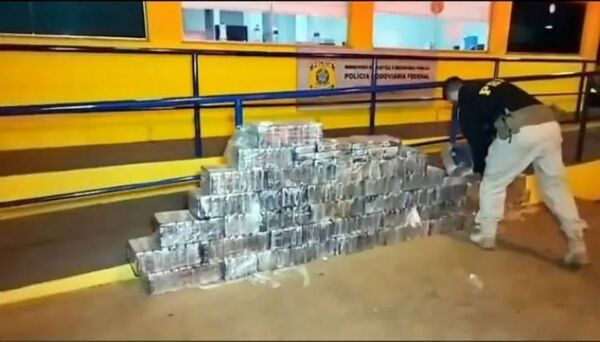 Incautan carga de cocaína valorada en R$ 60 millones