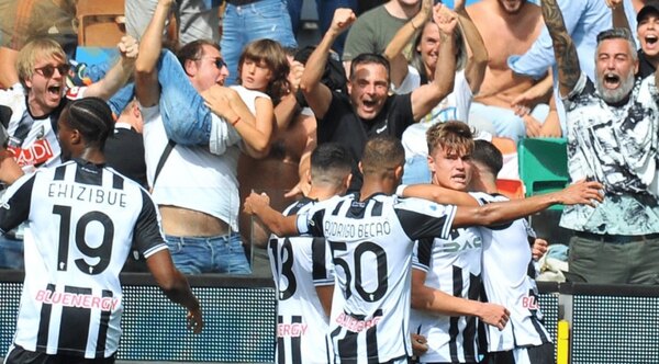 Udinese tumba al Inter y se coloca provisoriamente como líder de la Serie A