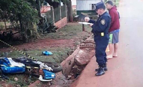 Motociclista muere en accidente de tránsito en Hernandarias