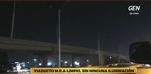 Hurto y desidia: viaducto del MOPC está a oscuras desde hace meses - ADN Digital