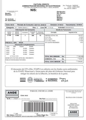 Exoneraron a clientes de ANDE por G. 206 millones con la “Promoción 6.0″, informan - Economía - ABC Color