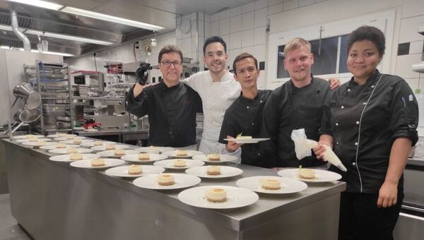 ¡Al estilo de la cocina paraguaya! Hugo Caballero marcó presencia como chef residente en Suiza