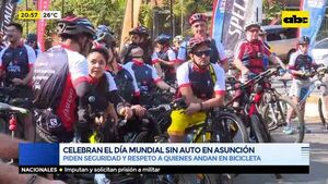 Celebran el día mundial sin auto en Asunción - ABC Noticias - ABC Color