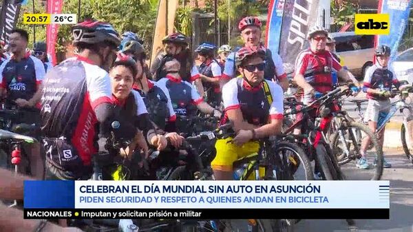 Celebran el día mundial sin auto en Asunción - ABC Noticias - ABC Color
