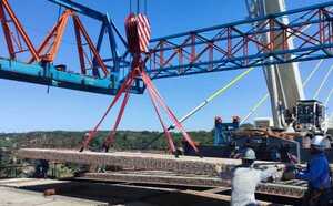 Calzada del Puente de la Integración ya cuenta con el total de losetas de hormigón previstas