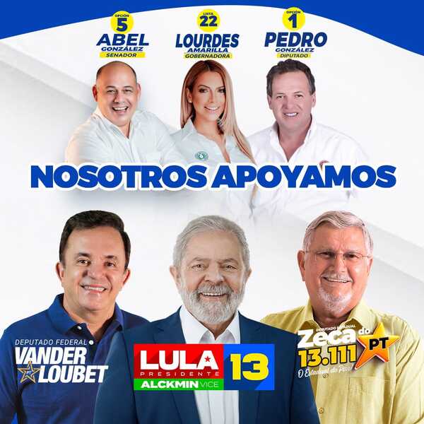 Senador liberal su hermano y cuñada se entrometen en elecciones de Brasil y apoyan a Lula da Silva