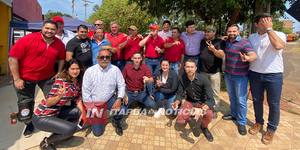 WALTER HARMS VISITÓ CNEL. BOGADO Y RECIBIÓ GRAN ACOMPAÑAMIENTO