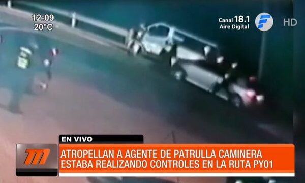 Atropellan a agente de la Patrulla Caminera | Telefuturo