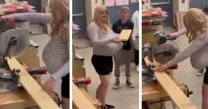 Crónica / Defienden a “la profe” que apareció en fotos y videos con feroz delantera falsa