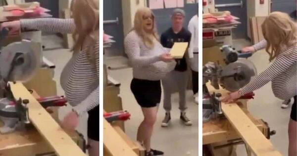 Crónica / Defienden a “la profe” que apareció en fotos y videos con feroz delantera falsa