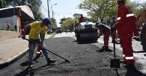 La Nación / Municipio de Asunción avanza con el mejoramiento de calles como previa a los Juegos ASU2022
