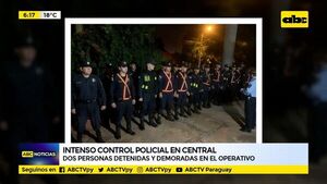 Intenso control policial en horas de la noche - ABC Noticias - ABC Color