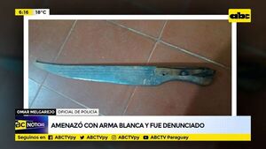 Amenazó con arma blanca y fue denunciado - ABC Noticias - ABC Color