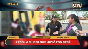 Mujer se entrega luego de desaparecer con beba ajena