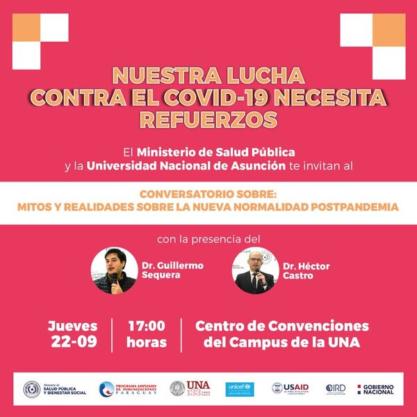 Realizarán conversatorio sobre la nueva normalidad postpandemia - .::Agencia IP::.
