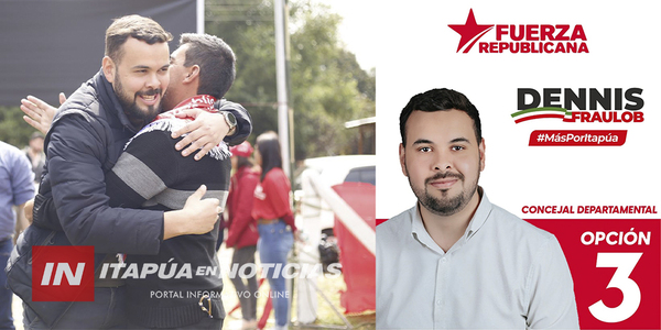 DENNIS FRAULOB SE LANZA OFICIALMENTE COMO PRECANDIDATO A CONCEJAL DEPARTAMENTAL