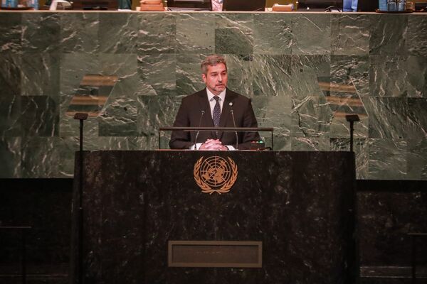 Mario Abdo se compromete ante la ONU a combatir el crimen organizado - ADN Digital