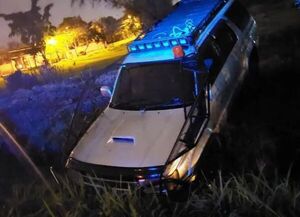 Luque: ebrio chocó a su novia, huyó y cayó en una cuneta - Nacionales - ABC Color