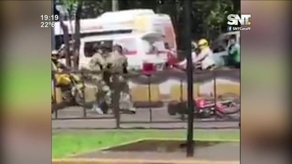 Ciudad del Este: Cargado tránsito fronterizo - SNT
