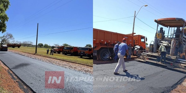 HOHENAU: INTERVENCIONES DE ASFALTO Y OBRAS DE INFRAESTRUCTURA VAN TOMANDO FORMA