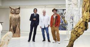 La Nación / Brad Pitt estrenó sus esculturas en una exposición en Finlandia