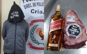 Médico detenido por robar tapa cuadril y whisky de un minisúper - Noticiero Paraguay