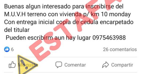 La Nación / MUVH advierte sobre estafas en su nombre en redes sociales