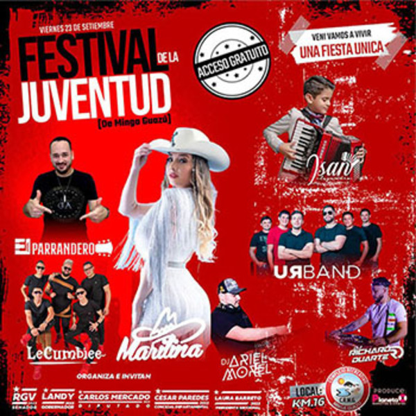 Preparan un gran festival de la juventud, con apoyo del gobernador Vaesken | DIARIO PRIMERA PLANA